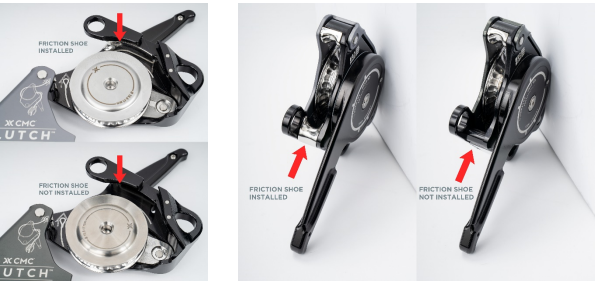 CMC CLUTCH unit with and without Friction Shoe