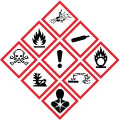 chemical hazard pictograms