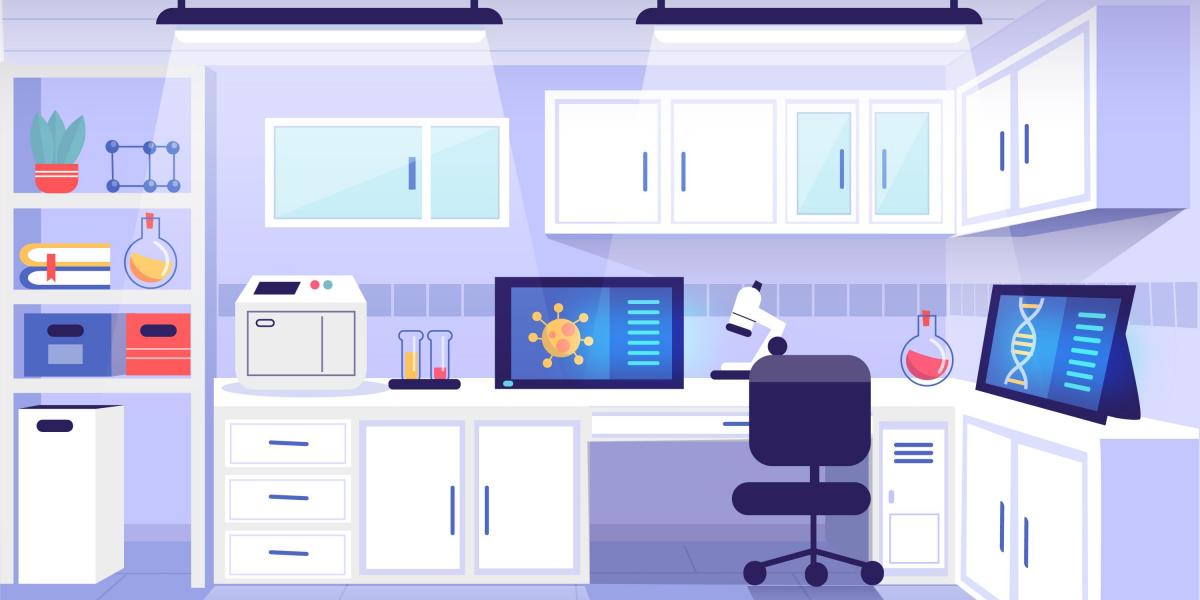 graphic of laboratory room graphic of laboratory room